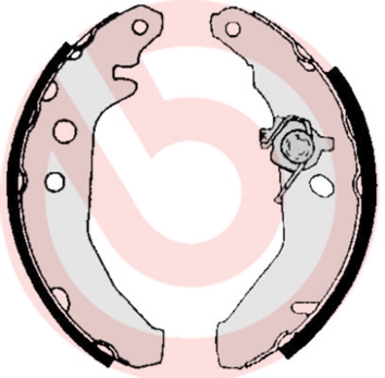 Brake Shoe Set - S 24 516 BREMBO