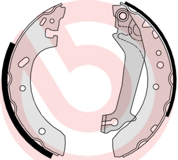 stabdžių trinkelių komplektas - S 24 526 BREMBO