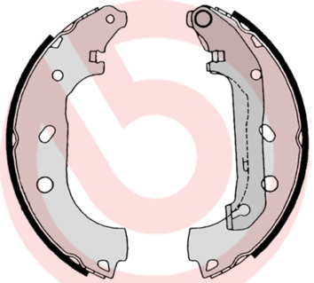 Brake Shoe Set - S 24 539 BREMBO