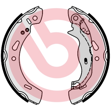 Brake Shoe Set - S 24 548 BREMBO