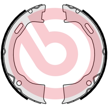 Brake Shoe Set, parking brake - S 24 549 BREMBO