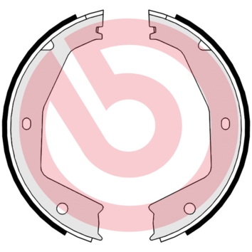Brake Shoe Set, parking brake - S 24 550 BREMBO