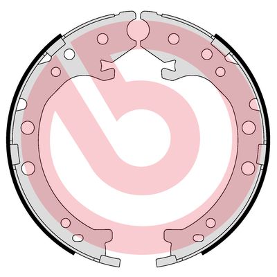 Комплект тормозных колодок, стояночная тормозная система - S 28 519 BREMBO