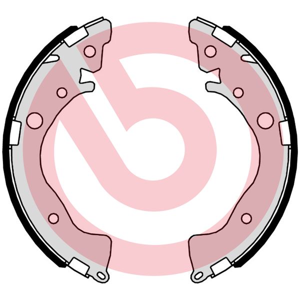 stabdžių trinkelių komplektas - S 28 521 BREMBO