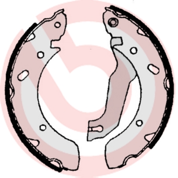 Brake Shoe Set - S 30 504 BREMBO