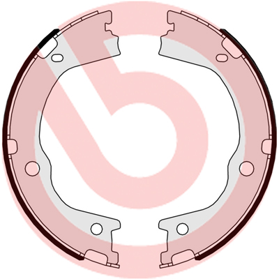 Brake Shoe Set, parking brake - S 30 526 BREMBO