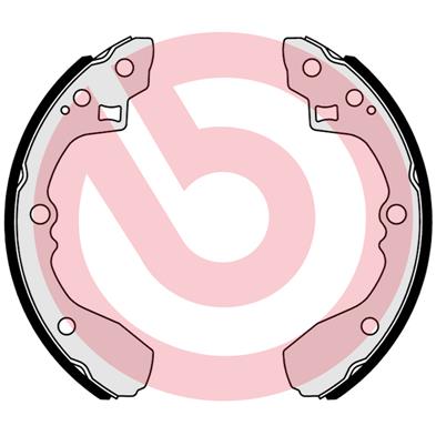 Brake Shoe Set - S 30 539 BREMBO