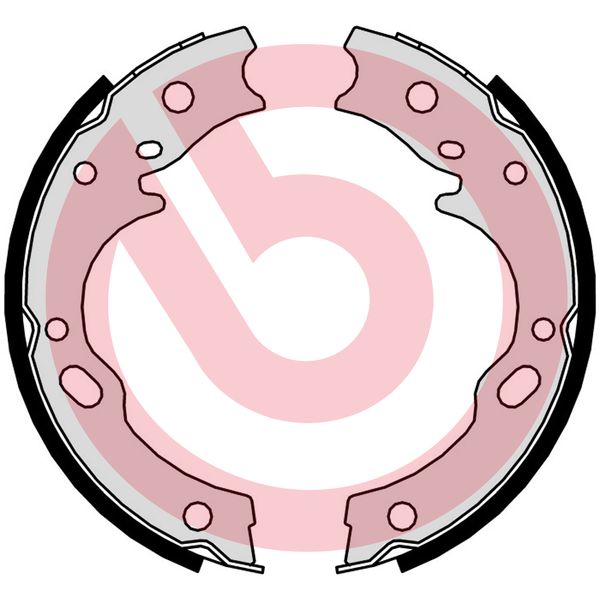 Brake Shoe Set, parking brake - S 34 509 BREMBO