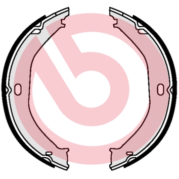 Brake Shoe Set, parking brake - S 37 505 BREMBO