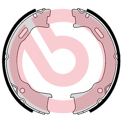 Brake Shoe Set, parking brake - S 37 509 BREMBO