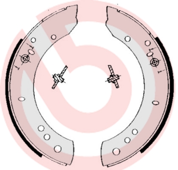 Brake Shoe Set - S 44 502 BREMBO