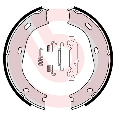 Brake Shoe Set, parking brake - S 50 501 BREMBO