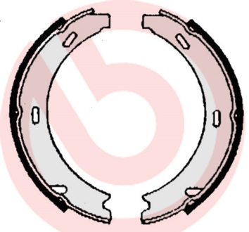 Brake Shoe Set, parking brake - S 50 508 BREMBO