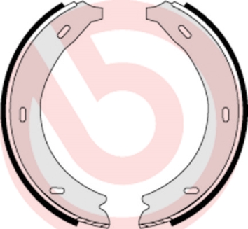 Brake Shoe Set, parking brake - S 50 509 BREMBO
