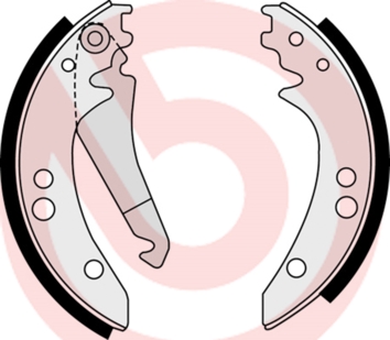 Brake Shoe Set - S 50 514 BREMBO