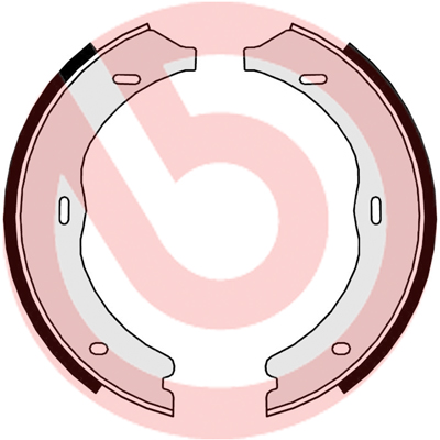 Brake Shoe Set, parking brake - S 50 524 BREMBO
