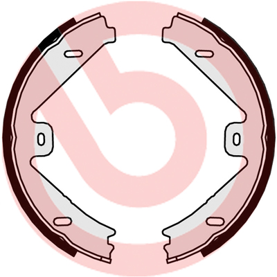 Brake Shoe Set, parking brake - S 50 525 BREMBO