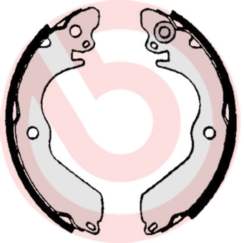 Brake Shoe Set - S 54 513 BREMBO