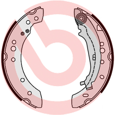 Brake Shoe Set - S 54 521 BREMBO