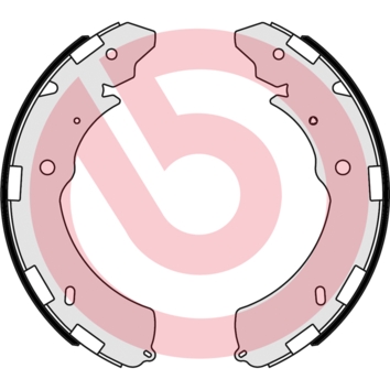 Brake Shoe Set - S 54 523 BREMBO