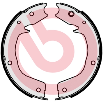 Комплект тормозных колодок, стояночная тормозная система - S 54 524 BREMBO