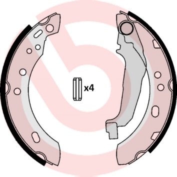 Комплект тормозных колодок - S 56 507 BREMBO