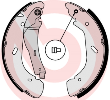 Brake Shoe Set - S 56 513 BREMBO
