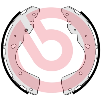 Brake Shoe Set - S 56 547 BREMBO