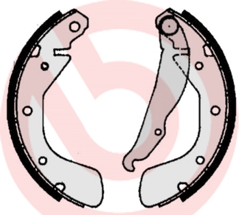 Brake Shoe Set - S 59 511 BREMBO