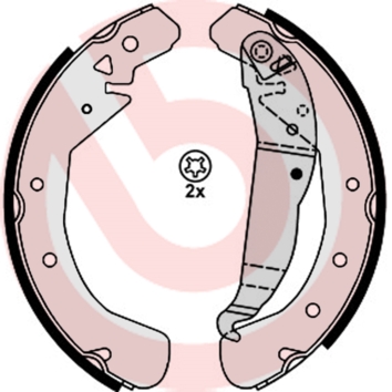 Brake Shoe Set - S 59 525 BREMBO