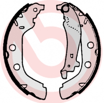 Brake Shoe Set - S 61 523 BREMBO