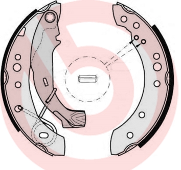 Brake Shoe Set - S 61 526 BREMBO