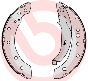 Brake Shoe Set - S 61 527 BREMBO