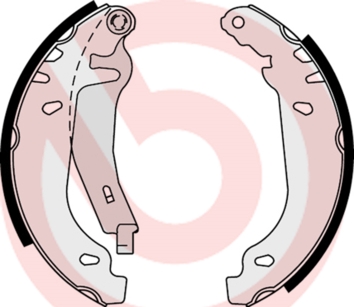 Brake Shoe Set - S 61 539 BREMBO