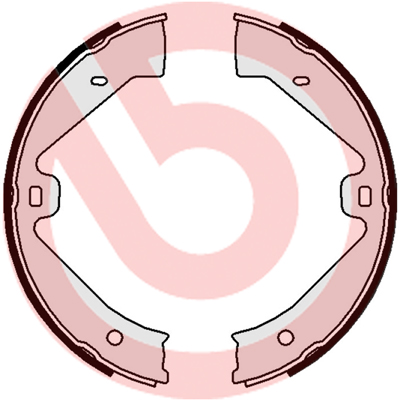 Brake Shoe Set, parking brake - S 65 505 BREMBO