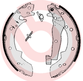 Brake Shoe Set - S 68 505 BREMBO