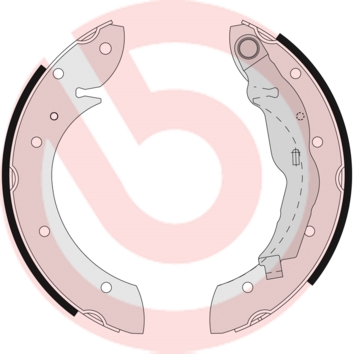 stabdžių trinkelių komplektas - S 68 521 BREMBO