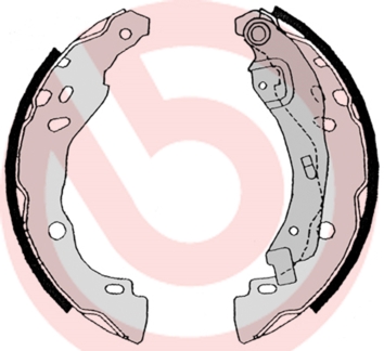 Brake Shoe Set - S 68 525 BREMBO