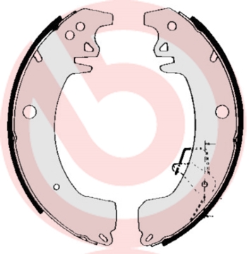 Bremsbackensatz - S 68 537 BREMBO