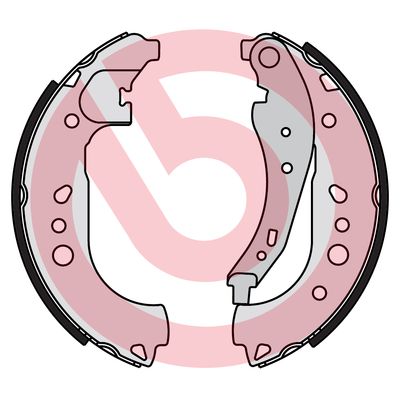 Brake Shoe Set - S 68 550 BREMBO