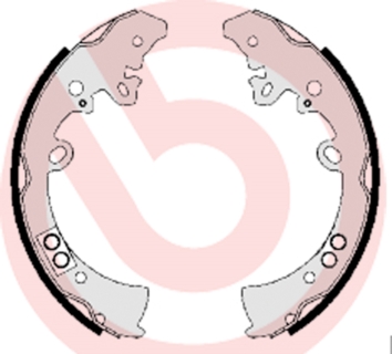 Brake Shoe Set - S 83 550 BREMBO