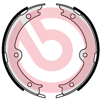 Brake Shoe Set, parking brake - S 83 564 BREMBO