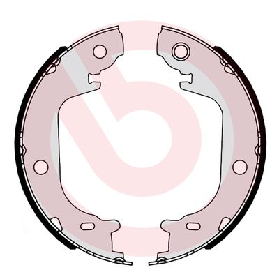 Kit ganasce, Freno stazionamento - S 83 565 BREMBO