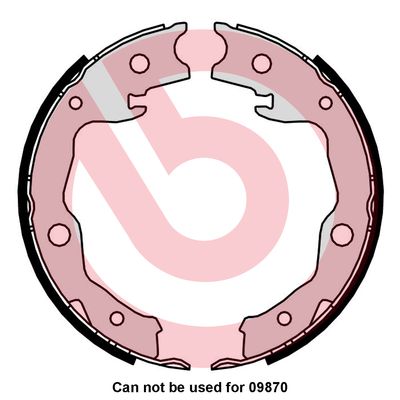 Комплект тормозных колодок, стояночная тормозная система - S 83 568 BREMBO