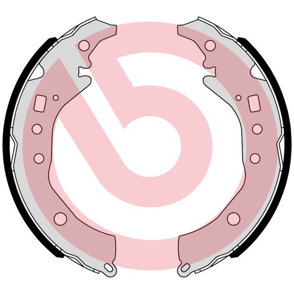 Brake Shoe Set - S 83 571 BREMBO