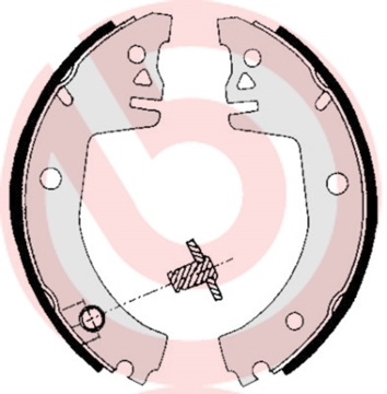 Brake Shoe Set - S 85 512 BREMBO