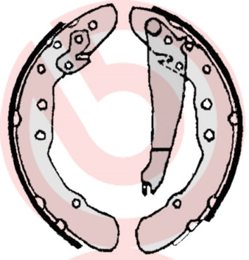 Brake Shoe Set - S 85 514 BREMBO