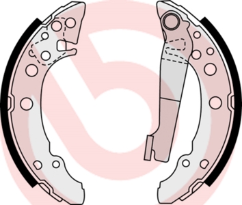 stabdžių trinkelių komplektas - S 85 535 BREMBO