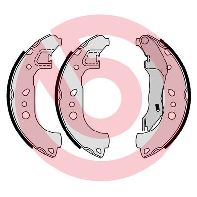 Brake Shoe Set - S 85 543 BREMBO