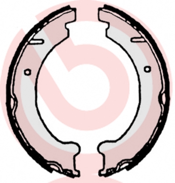 Brake Shoe Set, parking brake - S 86 509 BREMBO
